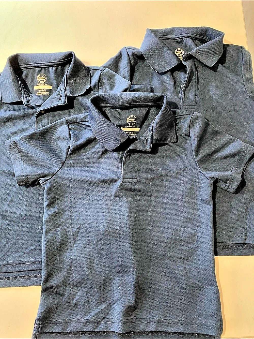 Wonder Nation Boys School Uniform Short Sleeve Performance Polo Boys Polo Shirts
